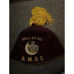 Vintage Shriners Fez Hat